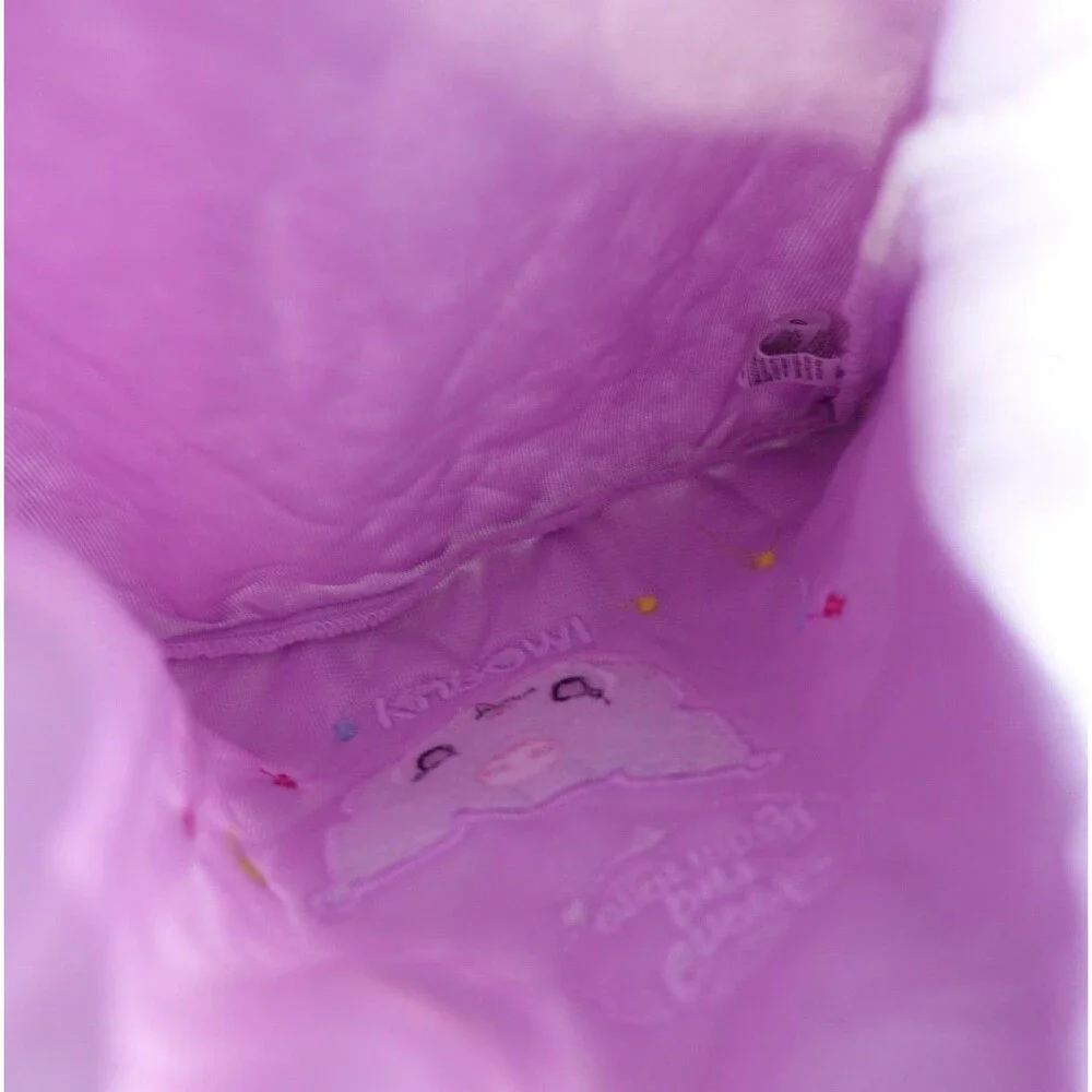 Rare Out Os Stick Fuzzy Plush Sanrio X Miniso Kuromi Purple Medium Size Tote Bag